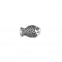 Zinc Alloy Jewelry Beads Fish antique silver color plated vintage & DIY nickel lead & cadmium free Approx Sold By Bag