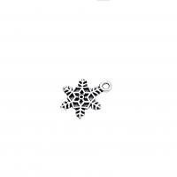 Zink Alloy Christmas Hängen, Snowflake, antik silver pläterad, Vintage & DIY, nickel, bly och kadmium gratis, 19x13mm, Ca 100PC/Bag, Säljs av Bag