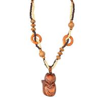 Houten halskettingen, Hout, Vos, mode sieraden & voor vrouw, Lengte Ca 25.2 inch, Verkocht door PC