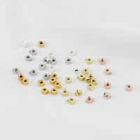 Brass Jewelry Beads plated DIY nickel lead & cadmium free Approx 0.8mm Sold By Bag