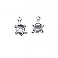 Zinc Alloy Animal Pendants Turtle antique silver color plated DIY nickel lead & cadmium free Approx 2mm Approx Sold By Bag