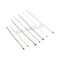 Brass Ball Head Pin plated DIY nickel lead & cadmium free Sold By Bag