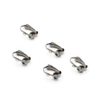 Stainless Steel Clip On Earring Finding 304 Stainless Steel DIY original color Sold By PC