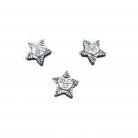 Zinc Alloy Jewelry Beads Star antique silver color plated vintage & DIY nickel lead & cadmium free Approx Sold By Bag