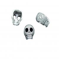 Zinc Alloy Skull Pendants Mask antique silver color plated vintage & DIY nickel lead & cadmium free Approx Sold By Bag