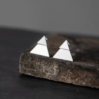 Stainless Steel Stud Earrings 304 Stainless Steel Triangle fashion jewelry & for woman Sold By Pair