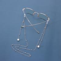 Glasses Holder Zinc Alloy with Plastic Pearl for woman nickel lead & cadmium free Length Approx 69 cm Sold By PC