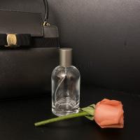 Vidrio Botella de perfume, con Aleación de aluminio, Portátil & Sostenible & diverso tamaño para la opción, claro, Vendido por UD