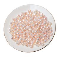 Cultured Baroque Freshwater Pearl Beads Natural & DIY & no hole pink 8-9mm Sold By PC