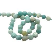 Amazonit Perlen, Vieleck, DIY & verschiedene Größen vorhanden & facettierte, gemischte Farben, verkauft per ca. 38 cm Strang