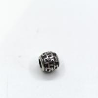 Edelstahl-Beads, Titanstahl, DIY, frei von Nickel, Blei & Kadmium, Bohrung:ca. 5mm, verkauft von PC