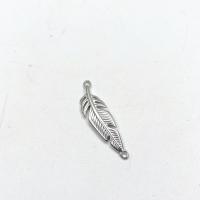 Stainless Steel Bracelet Finding Titanium Steel Leaf polished DIY nickel lead & cadmium free Approx 1.5mm Sold By PC