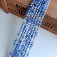 Natural Aventurine Beads Blue Aventurine Round polished DIY blue 4mm Approx Sold By Strand