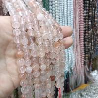 Agate Beads Cherry Blossom Agate Round DIY light pink Sold Per Approx 38 cm Strand