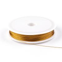 Tiger hale ledning, Tiger Tail Wire, forgyldt, du kan DIY & forskellig størrelse for valg, flere farver til valg, Solgt af Spool