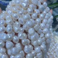 Perla Barroca Freshwater, Perlas cultivadas de agua dulce, Barroco, Bricolaje, Blanco, 10-11mm, Vendido para aproximado 15 Inch Sarta