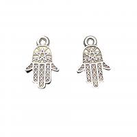 Zinc Alloy Hand Pendants antique silver color plated vintage & DIY nickel lead & cadmium free Approx Sold By Bag