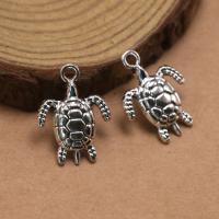 Zinc Alloy Animal Pendants Turtle antique silver color plated fashion jewelry & DIY nickel lead & cadmium free Sold By PC