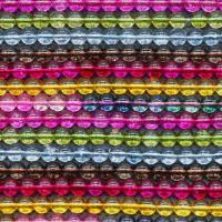 Crystal perle, Kristal, Krug, možete DIY, više boja za izbor, 8mm, Približno 50računala/Strand, Prodano Per Približno 37.5 cm Strand