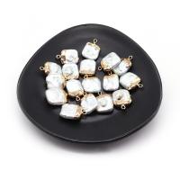 Freshwater Pearl Pendants with Brass gold color plated DIY white nickel lead & cadmium free Sold By PC