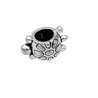 Zinc Alloy Spacer Beads Turtle silver color plated vintage & DIY nickel lead & cadmium free Approx Sold By Bag