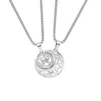 Couple Necklace Titanium Steel with Zinc Alloy fashion jewelry & Unisex original color Length 70 cm 60 cm Sold By PC