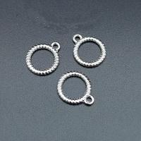 Zinc Alloy Hollow Pendants Donut antique silver color plated vintage & DIY nickel lead & cadmium free Approx Sold By Bag