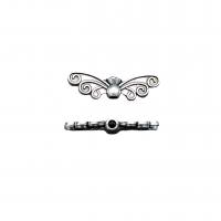 Zinc Alloy Spacer Beads Butterfly antique silver color plated vintage & DIY nickel lead & cadmium free Approx Sold By Bag