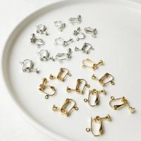Brass Clip On Earring Finding durable & break proof & DIY nickel lead & cadmium free 20mm Approx Sold By Bag
