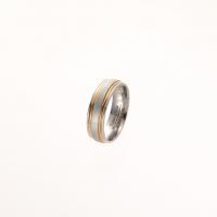 304 Stainless Steel Finger Ring Vacuum Ion Plating fashion jewelry & for woman 6mm US Ring Sold By PC
