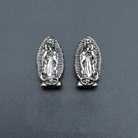 Zinc Alloy Spacer Beads Crucifix antique silver color plated vintage & DIY nickel lead & cadmium free Approx Sold By Bag
