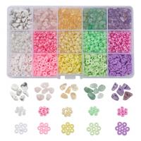 Polymer Clay Gyöngyök, -val Természetes kő & Műanyag doboz & Glass Seed Beads, DIY, kevert színek, 174x100x21.50mm, Kb 1625PC-k/Box, Által értékesített Box