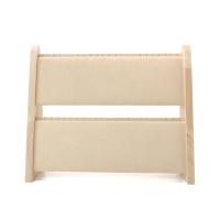 Wood Bracelet Display, with Linen & PU Leather, more colors for choice, 400x120x320mm, Sold By PC