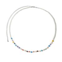 dekorativ Belt, Seedbead, med Lampwork & Jern, mode smykker & for kvinde, flerfarvede, Solgt Per 26.7 inch Strand
