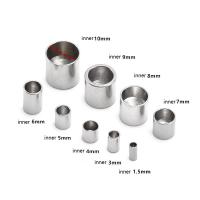 Stainless Steel End Caps 304 Stainless Steel machine polished DIY & machine polishing original color Sold By Bag