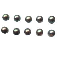 "Akoya Cultured Sea Pearl Oyster Beads", Akoya dirbtiniu būdu išauginti perlai, Pasidaryk pats, juodas, 7-7.5mm, Pardavė PC