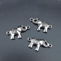 Animal Zinc Alloy Connector Elephant antique silver color plated durable & DIY & 1/1 loop nickel lead & cadmium free Approx Sold By Bag
