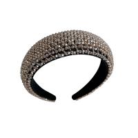 Haarbanden, Doek, met Kristal, mode sieraden, meer kleuren voor de keuze, nikkel, lood en cadmium vrij, 140x40x160mm, Verkocht door PC