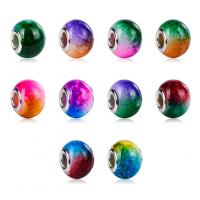 Einbrennlack Glasperlen, Modeschmuck & für Frau, gemischte Farben, 160x100x25mm, Bohrung:ca. 5mm, verkauft von Tasche