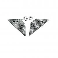 Zinc Alloy Pendant Triangle antique silver color plated vintage & DIY nickel lead & cadmium free Approx Sold By Bag