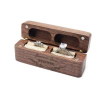 Κουτί ξύλινο δαχτυλίδι, Βιώσιμη & Λέιζερ, περισσότερα χρώματα για την επιλογή, 90x25x36mm, Sold Με PC