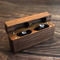 Caixa do anel de madeira, Sustentável, 94x22x48mm, vendido por PC
