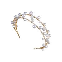 Haarbanden, Zinc Alloy, met Plastic Pearl, mode sieraden & voor vrouw & met strass, meer kleuren voor de keuze, nikkel, lood en cadmium vrij, 150x30x400mm, Verkocht door PC