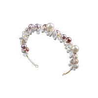 Haarbanden, Zinc Alloy, met Plastic Pearl, mode sieraden & voor vrouw, nikkel, lood en cadmium vrij, 140x150x400mm, Verkocht door PC