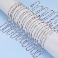 Rostfritt stål Nekclace Chain, 304 rostfritt stål, DIY & olika storlek för val & för kvinna, ursprungliga färgen, Längd Ca 17.72 inch, Säljs av PC
