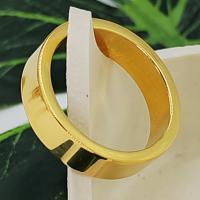 Titanium Steel Finger Ring Round plated fashion jewelry golden US Ring Sold By PC