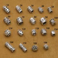 925 Sterling Silver Pärlor, Vintage & DIY & olika stilar för val, 50PC/Lot, Säljs av Lot