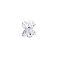 925 Sterling Silver Bead Cap Flower DIY & hollow silver color Approx 1.4mm Sold By PC
