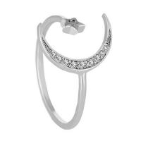 Strass vinger Ring, Zinc Alloy, platinum plated, mode sieraden & verschillende stijlen voor de keuze & voor vrouw & met strass, nikkel, lood en cadmium vrij, Verkocht door PC