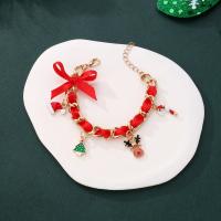 Zinc Alloy Bracelet handmade Christmas Design & fashion jewelry & Unisex & enamel nickel lead & cadmium free Length 15-20 cm Sold By PC